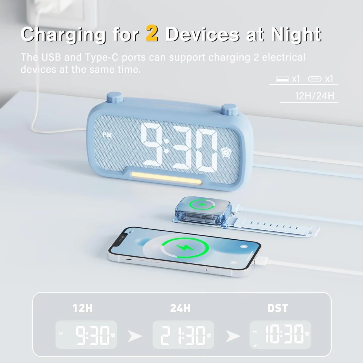 MOVING Sale! Bluetooth Speaker Alarm Clock image indicator(5)