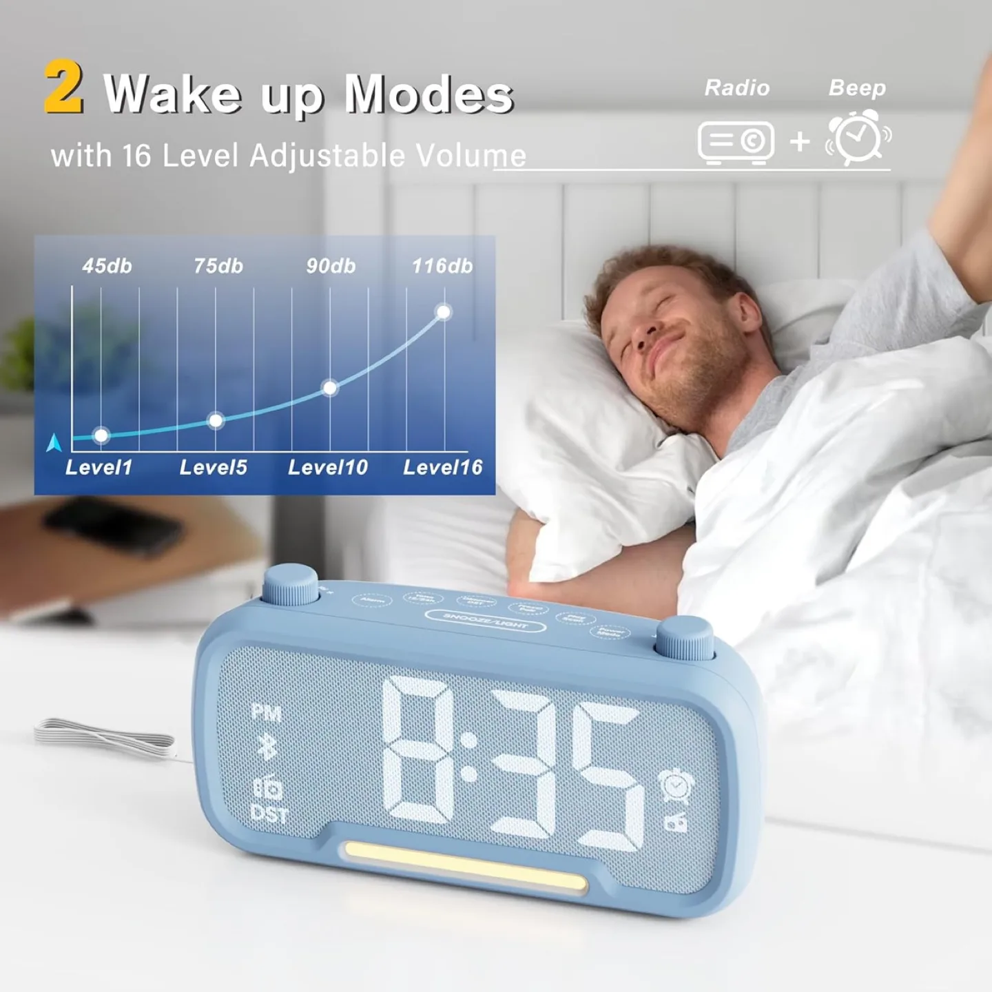 MOVING Sale! Bluetooth Speaker Alarm Clock image indicator(6)