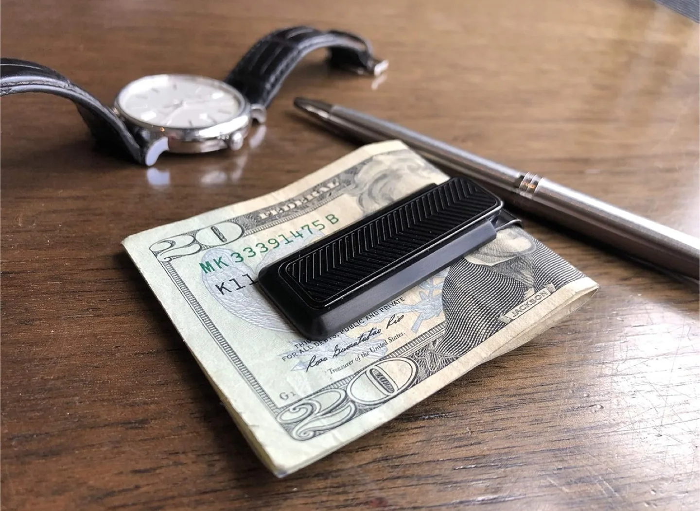 M-Clip Blackout Chevron Money Clip Wallet image indicator(3)