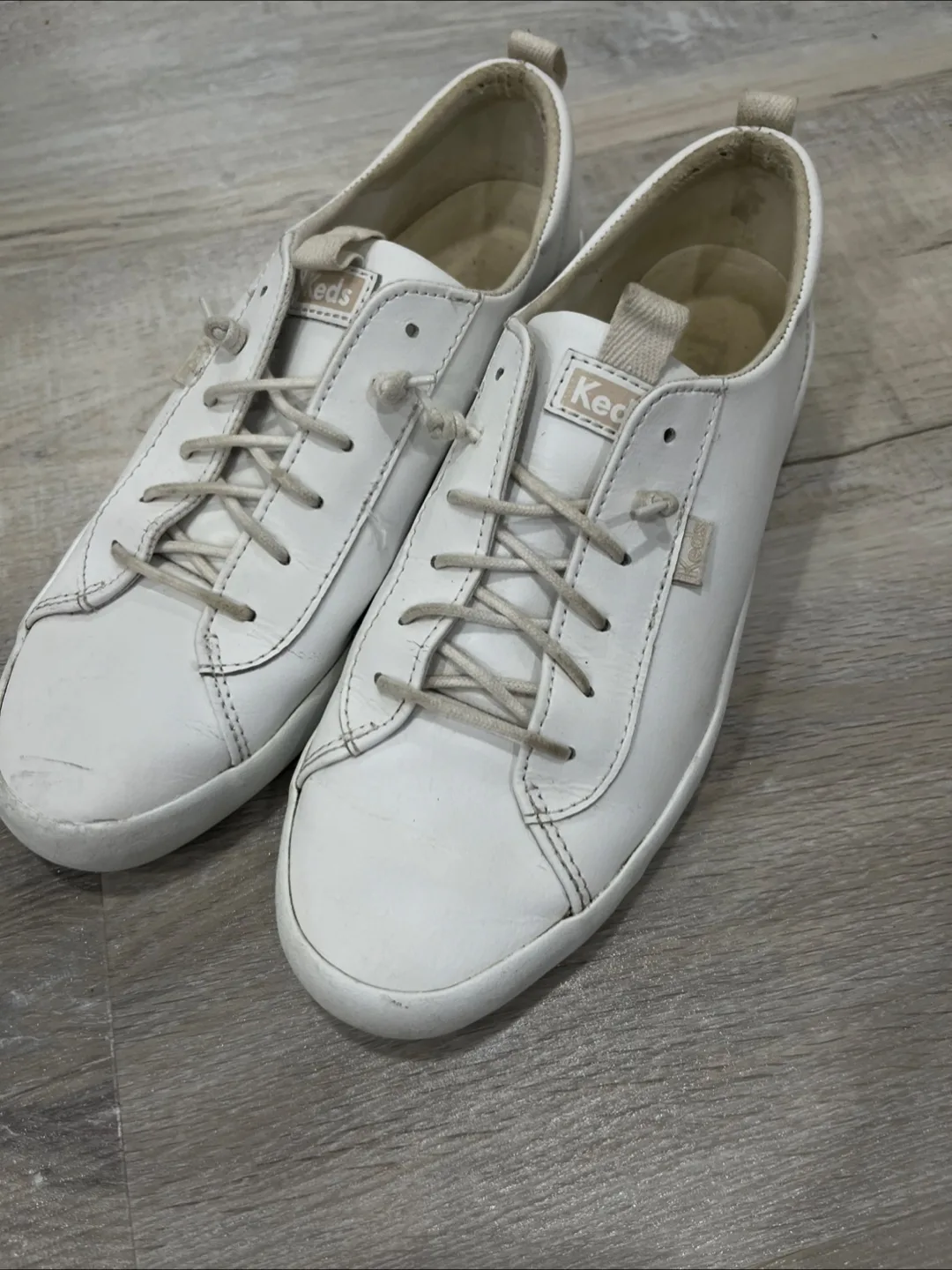 Keds Women's White Leather Sneakers US 6.5 thumbnail
