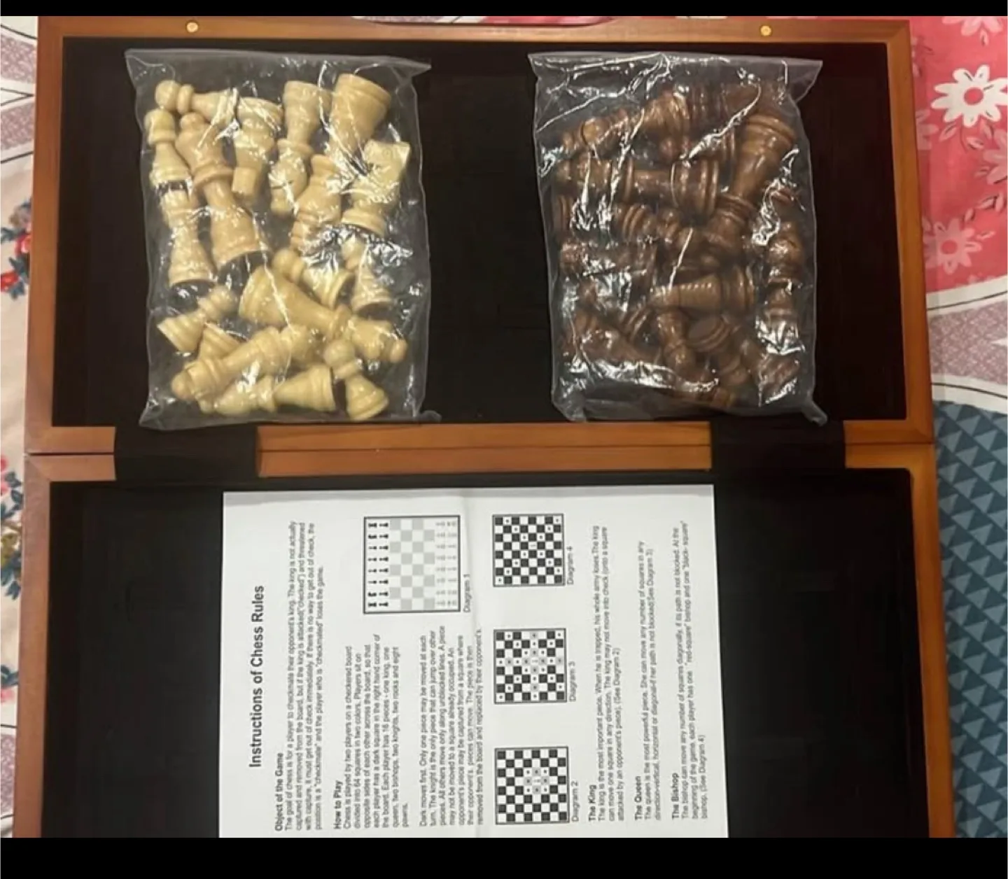 Wooden Chess Set, Solid Wood, Complete image indicator(2)