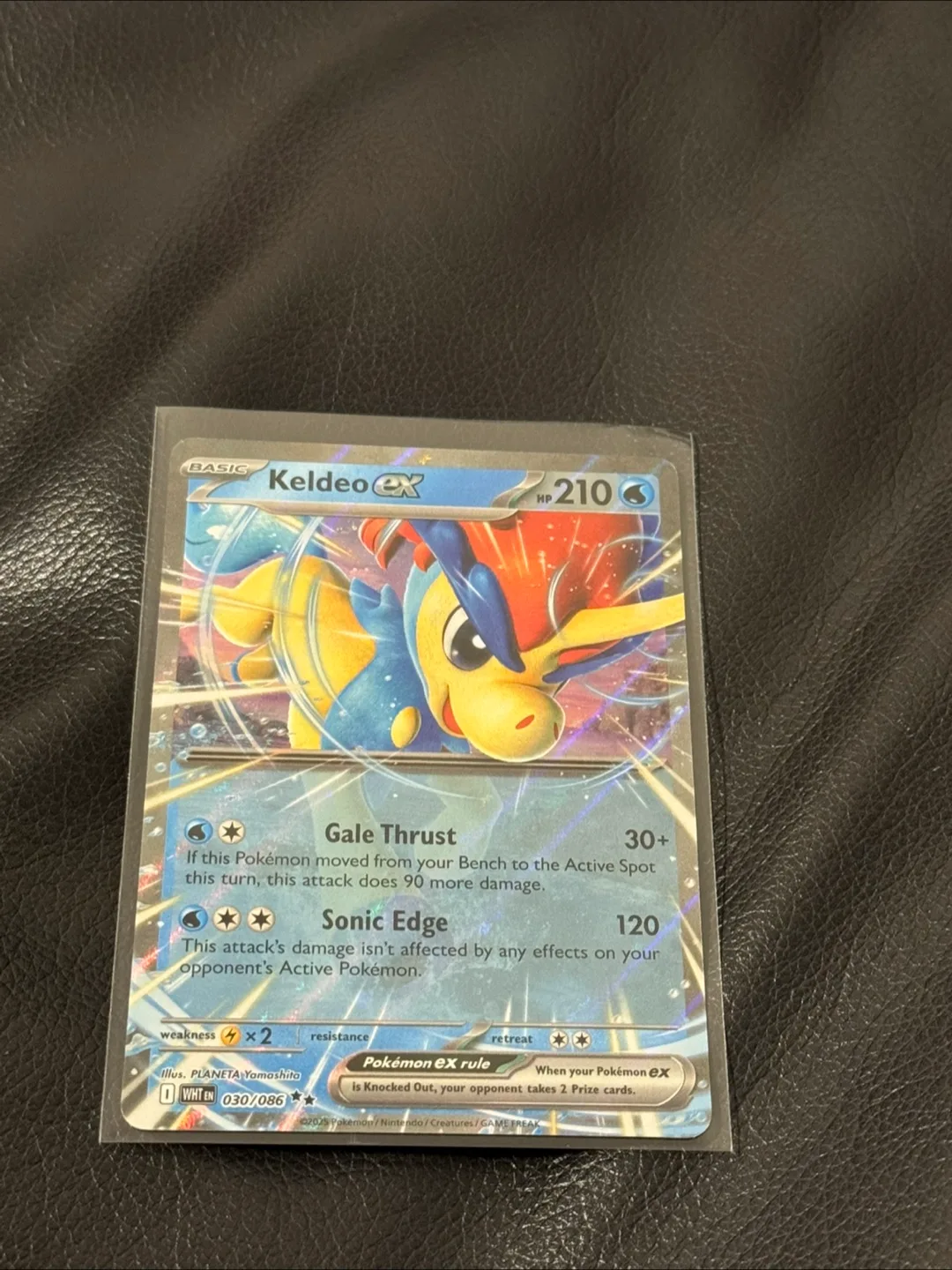 Keldeo ex double rare white flare 030/086 thumbnail