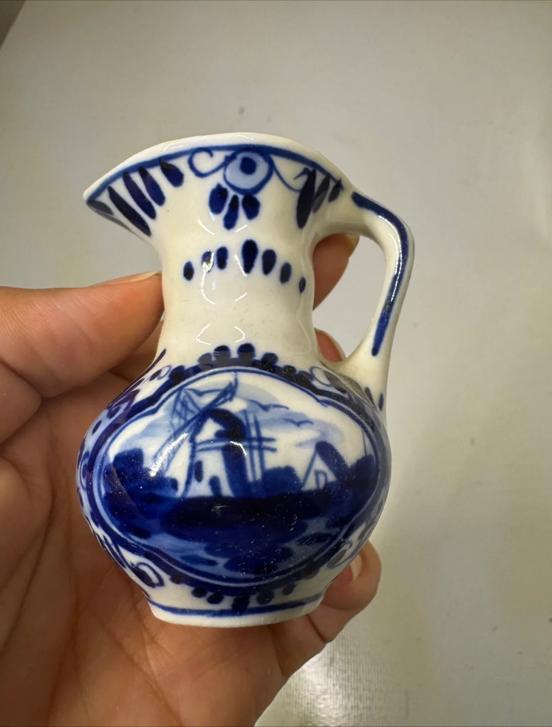 🇨🇦🍁Delft Blue Holland Pitcher thumbnail