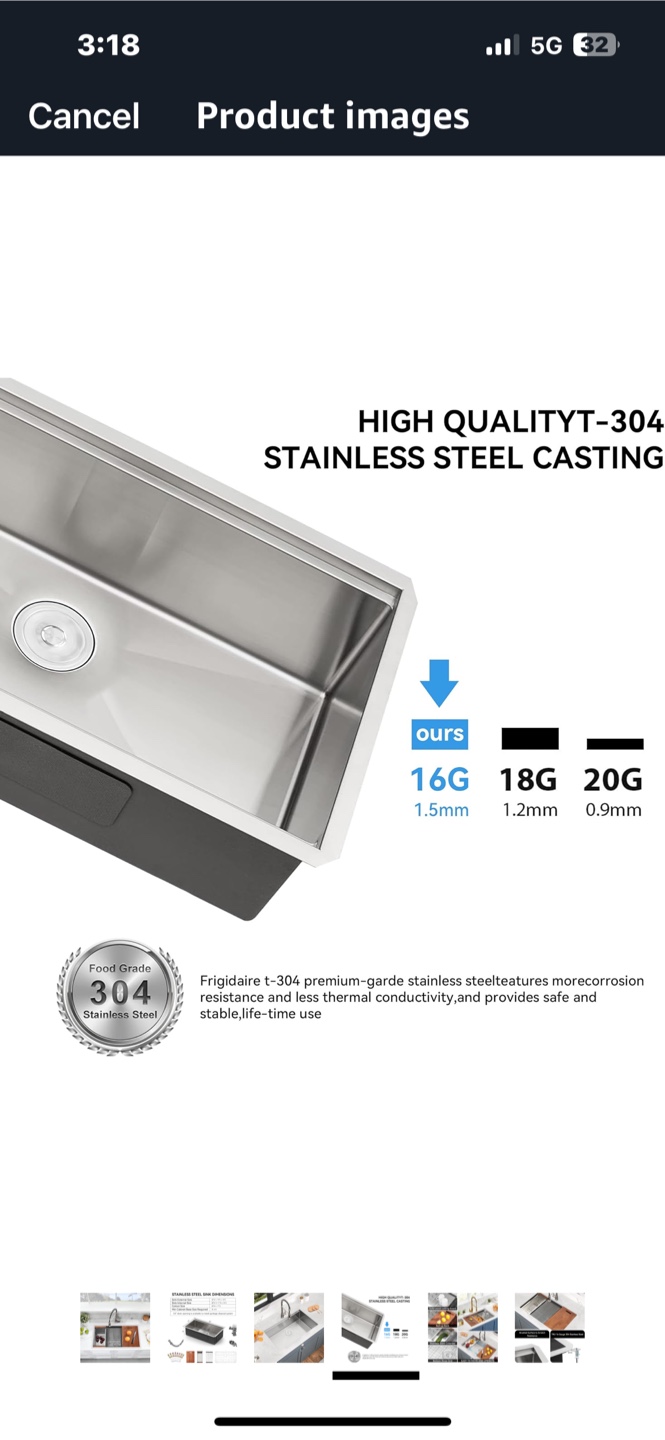Stainless Steel Kitchen Sink with Accessories - photo 2