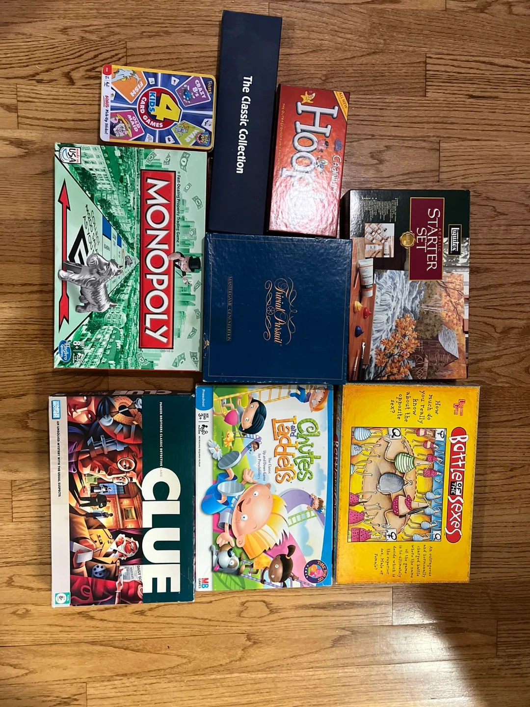 Board Game Bundle: Monopoly, Clue, Chutes & Ladders + thumbnail