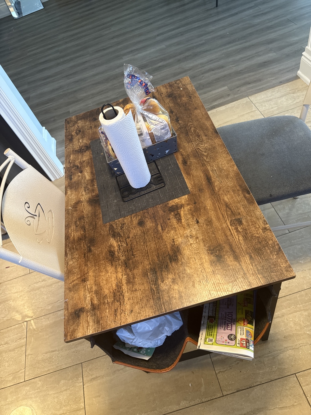 Rustic Brown Dining Table Set - photo 2