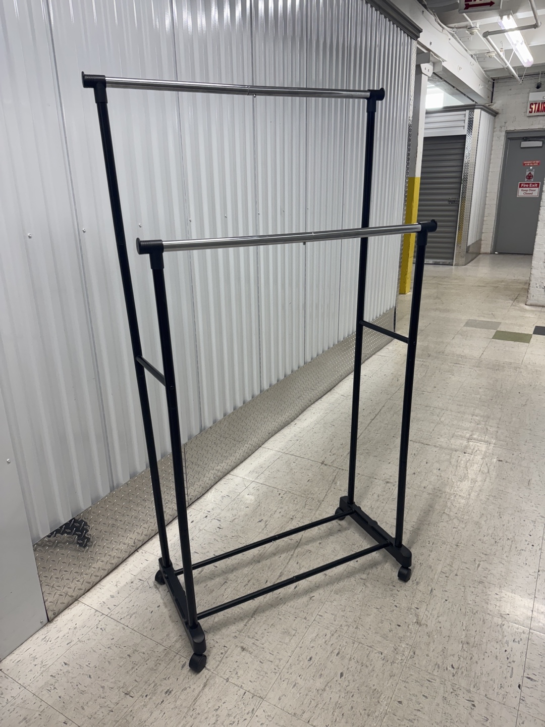 Rolling Garment Rack - Black