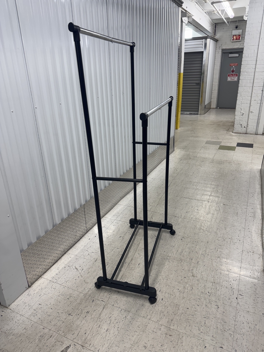 Rolling Garment Rack - Black - photo 2