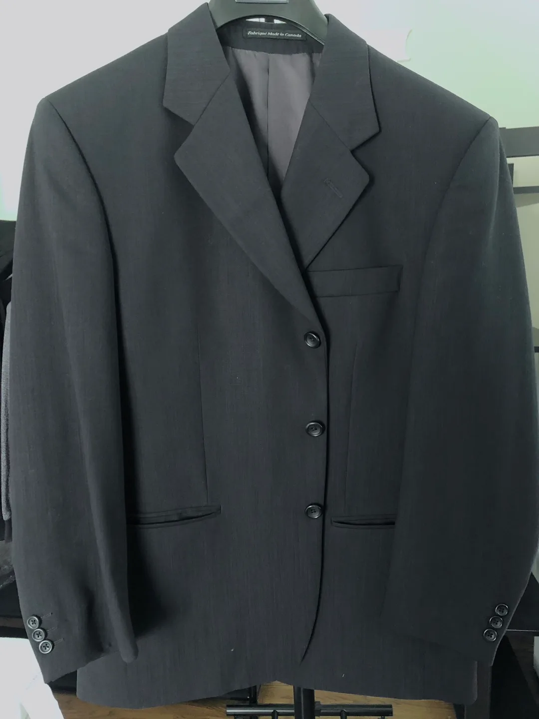 Collection Black Wool Suit Jacket - Size 42S36 thumbnail