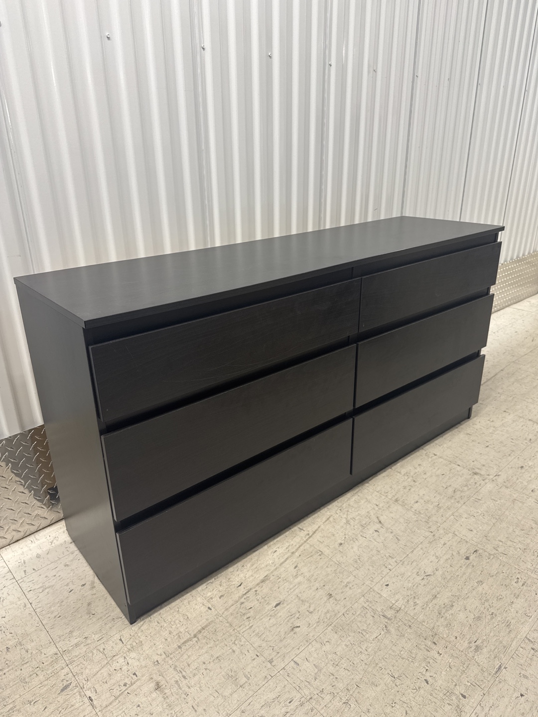 IKEA Black Dresser with 6 Drawers