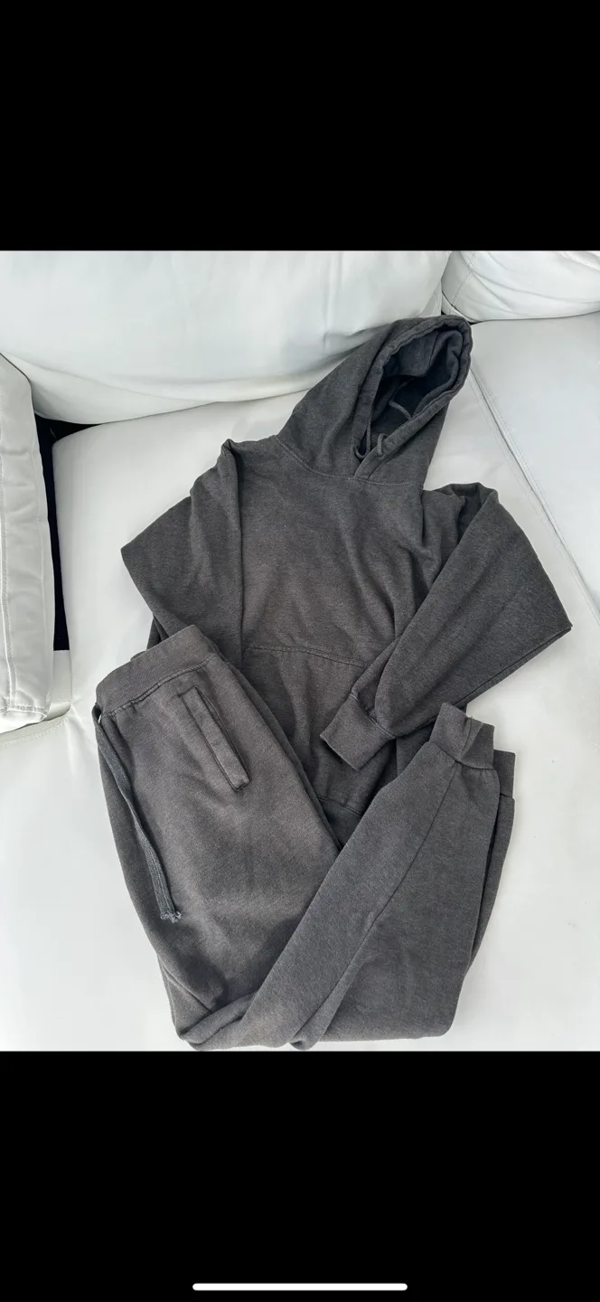 Fashion Nova Oversized Hoodie & Jogger Set - Charcoal image indicator(2)