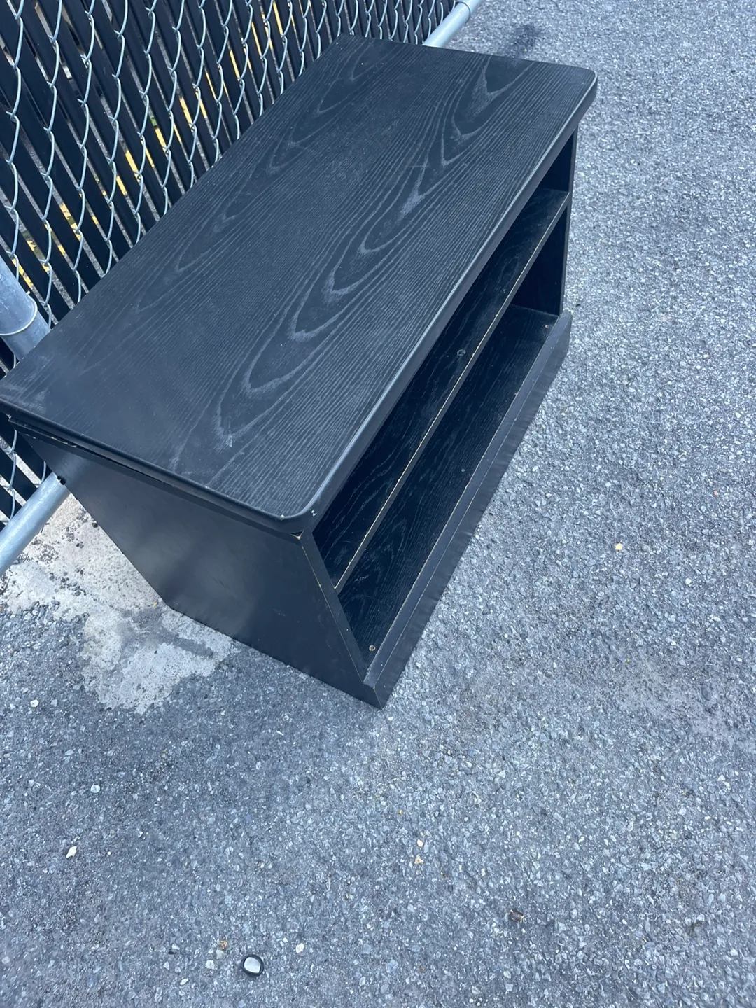 Black Wood Shelf Unit image indicator(2)