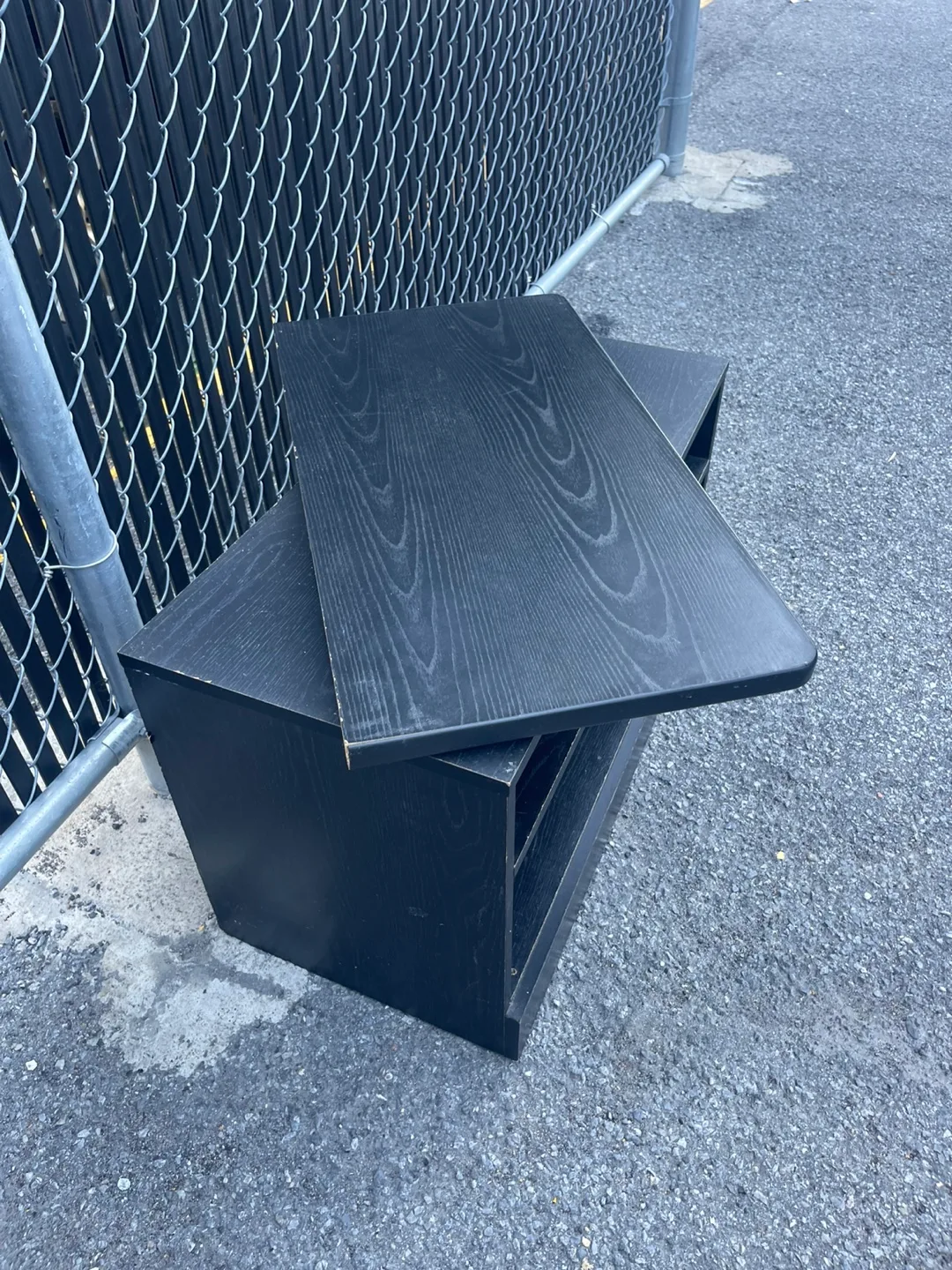 Black Wood Shelf Unit image indicator(4)