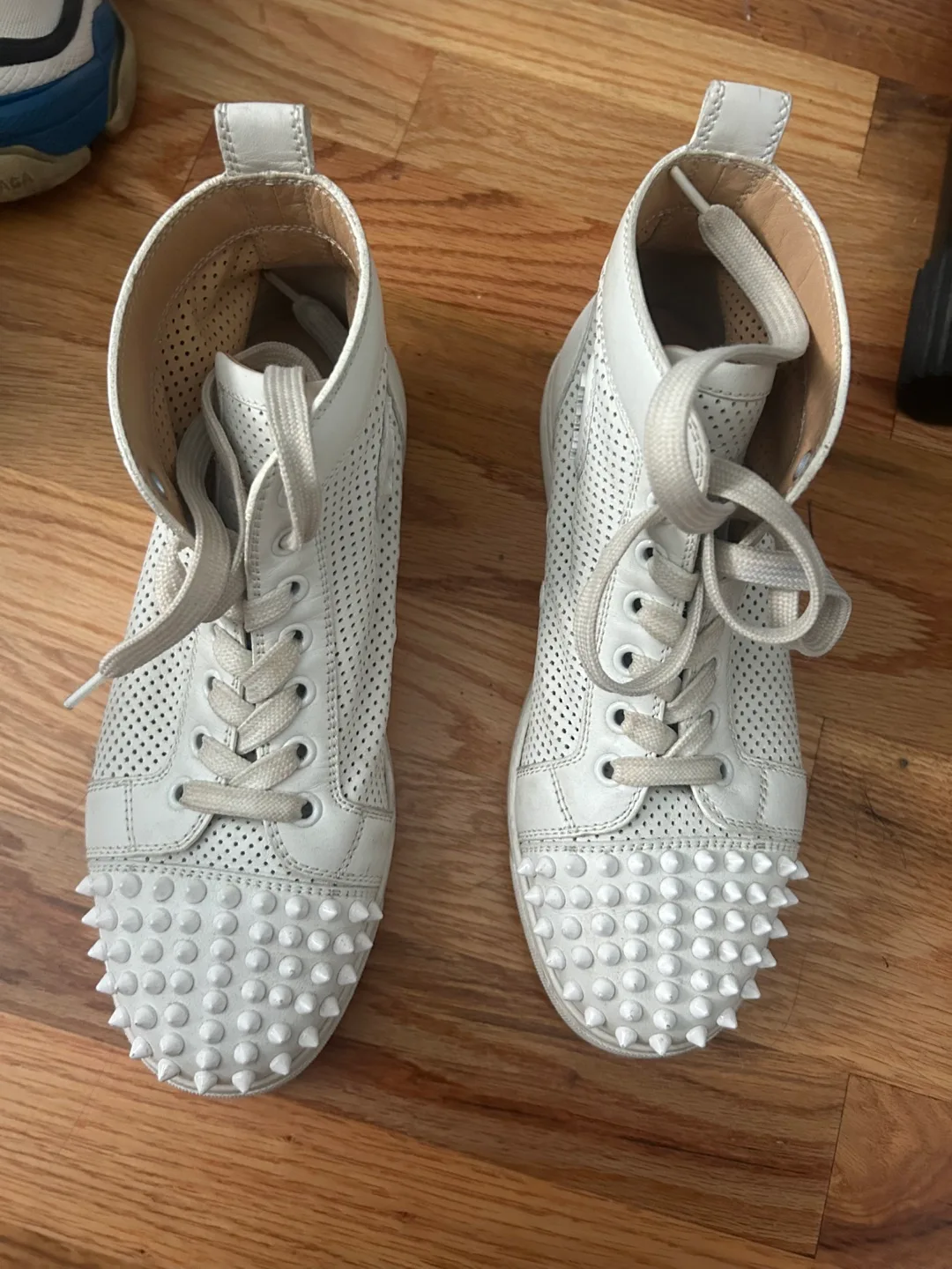 Christian Louboutin White High-Top Sneakers thumbnail