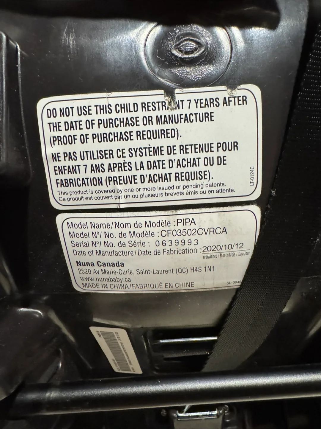 Nina Pipa infant car seat image indicator(4)