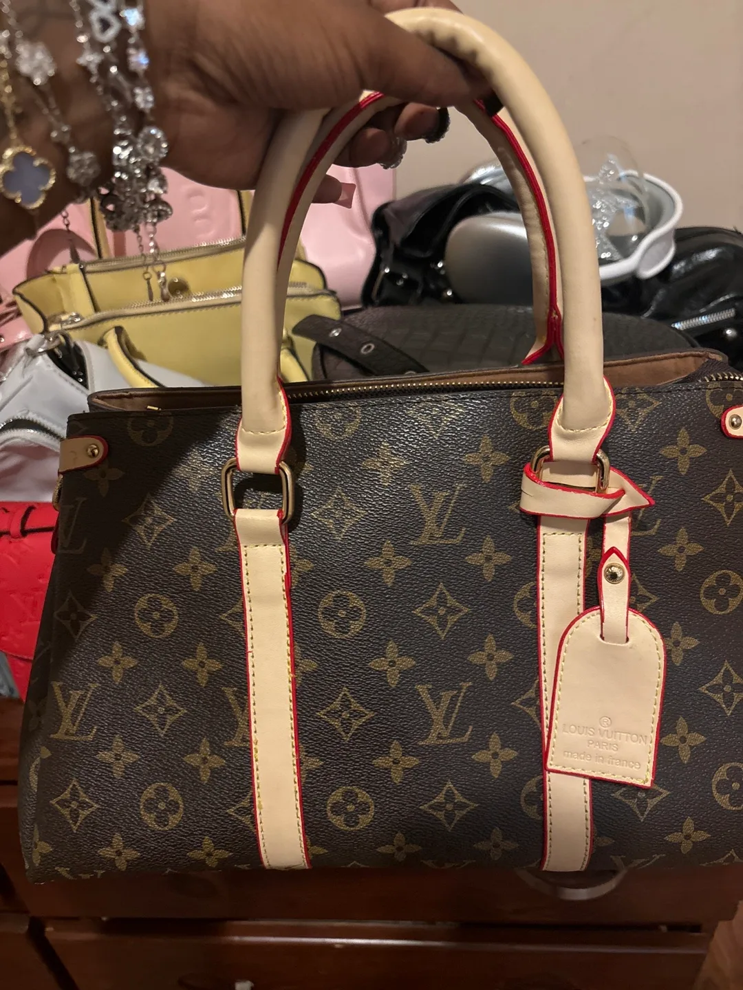 Louis Vuitton Brown Monogram Canvas Handbag thumbnail