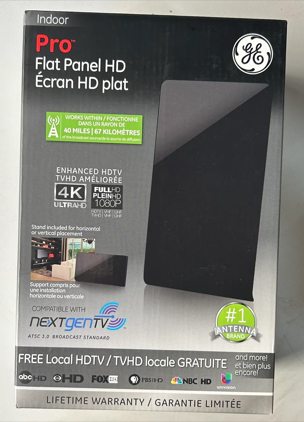 GE Pro Flat Panel HD Antenna thumbnail