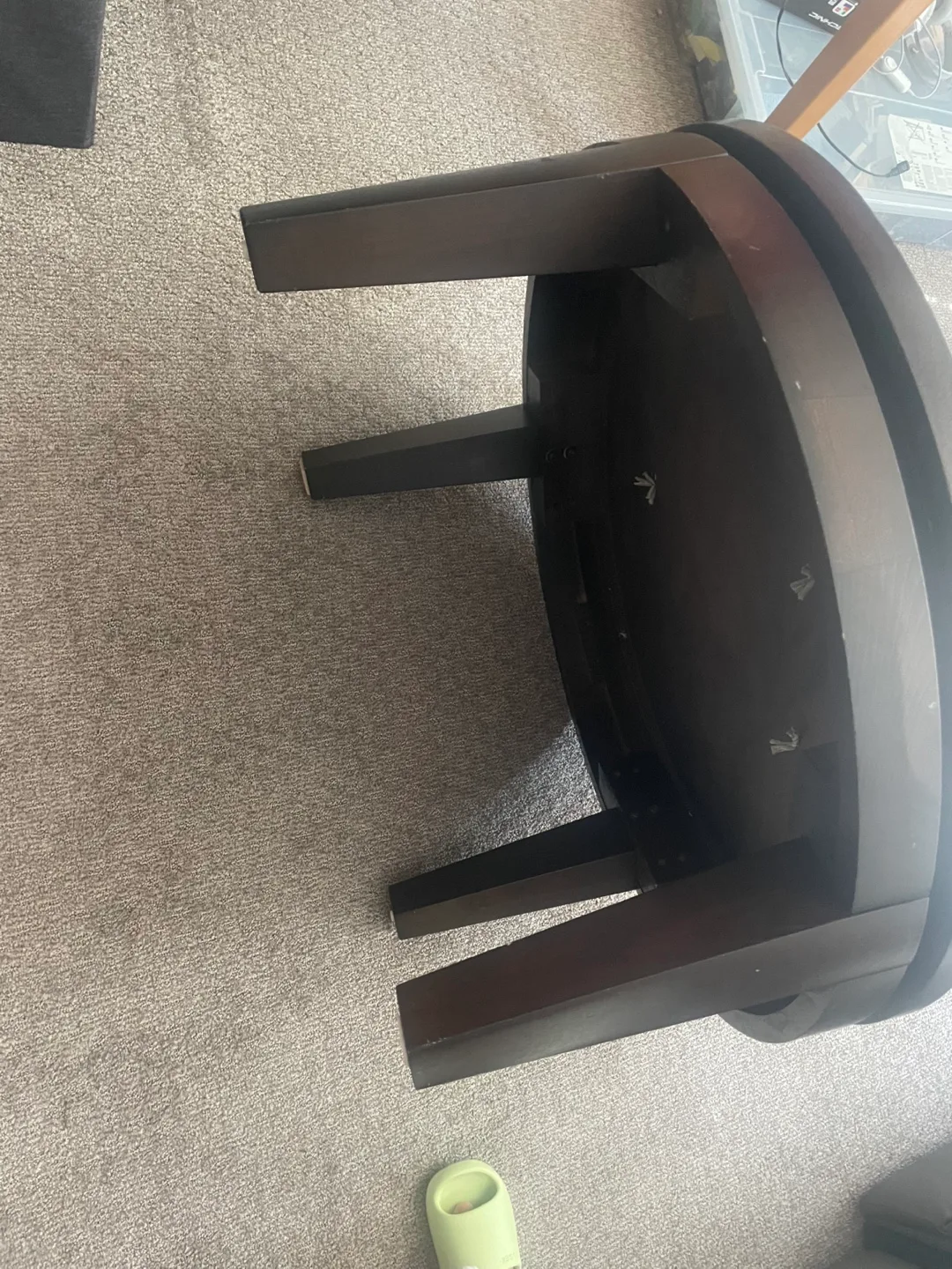 Round Dark Brown Coffee Table image indicator(2)