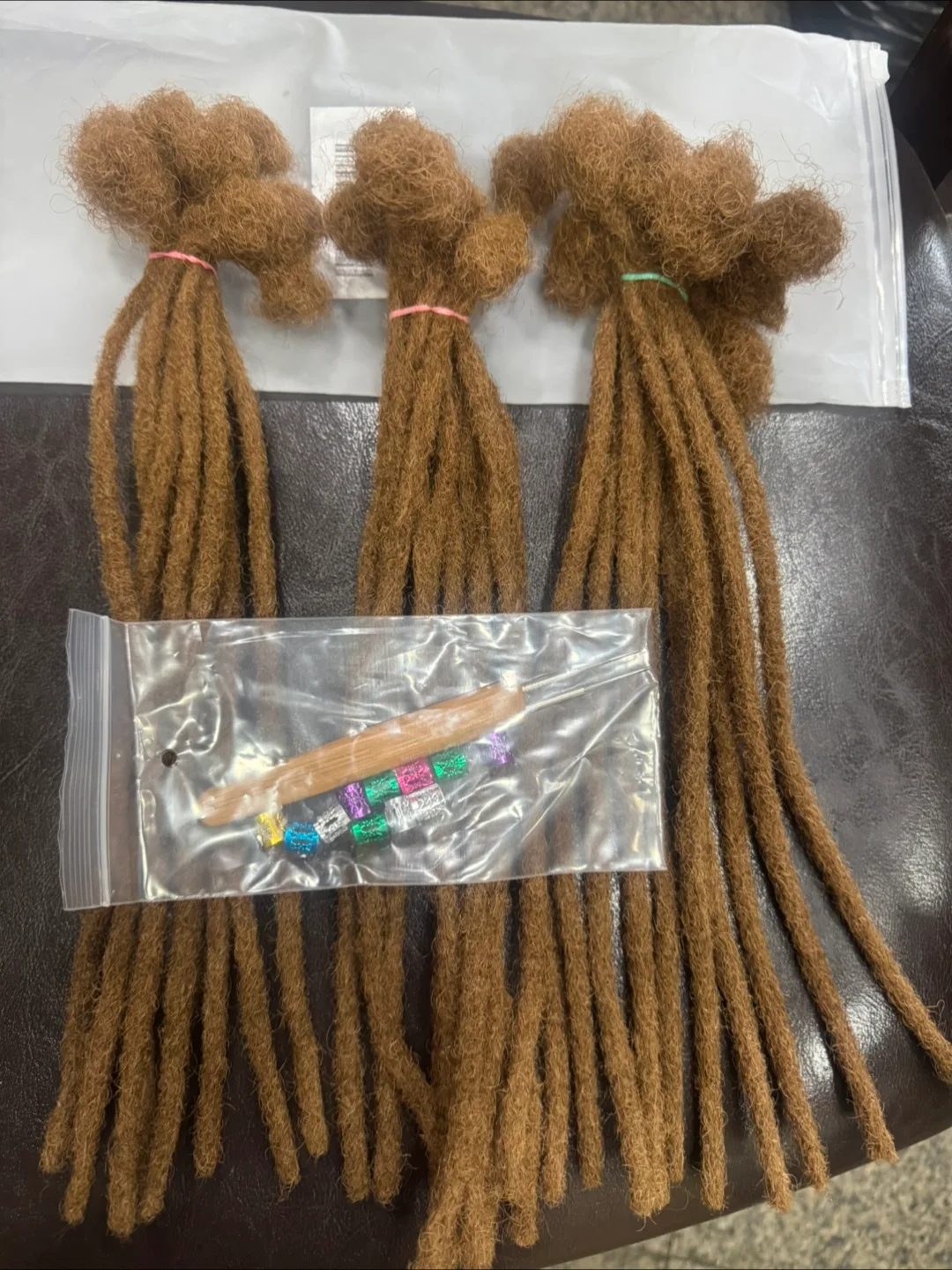 Dreadlock Extensions, Human Hair, #30 Dark Brown, 12 Inch thumbnail
