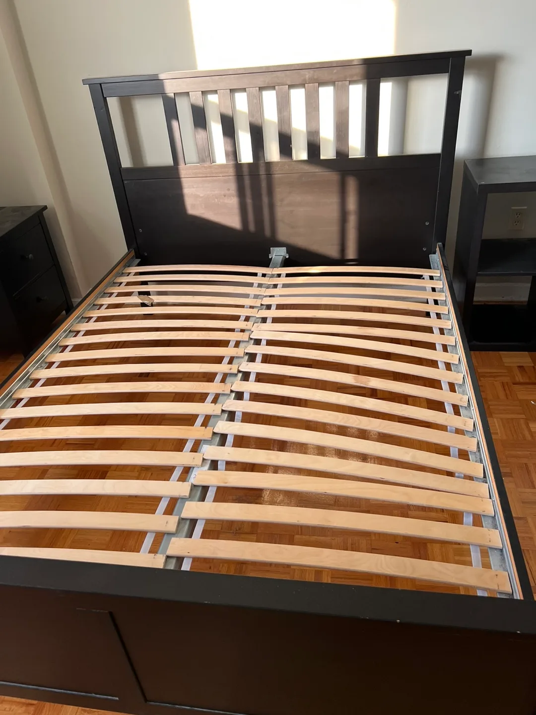 IKEA Hemnes Black-Brown Full/Double Bed Frame thumbnail