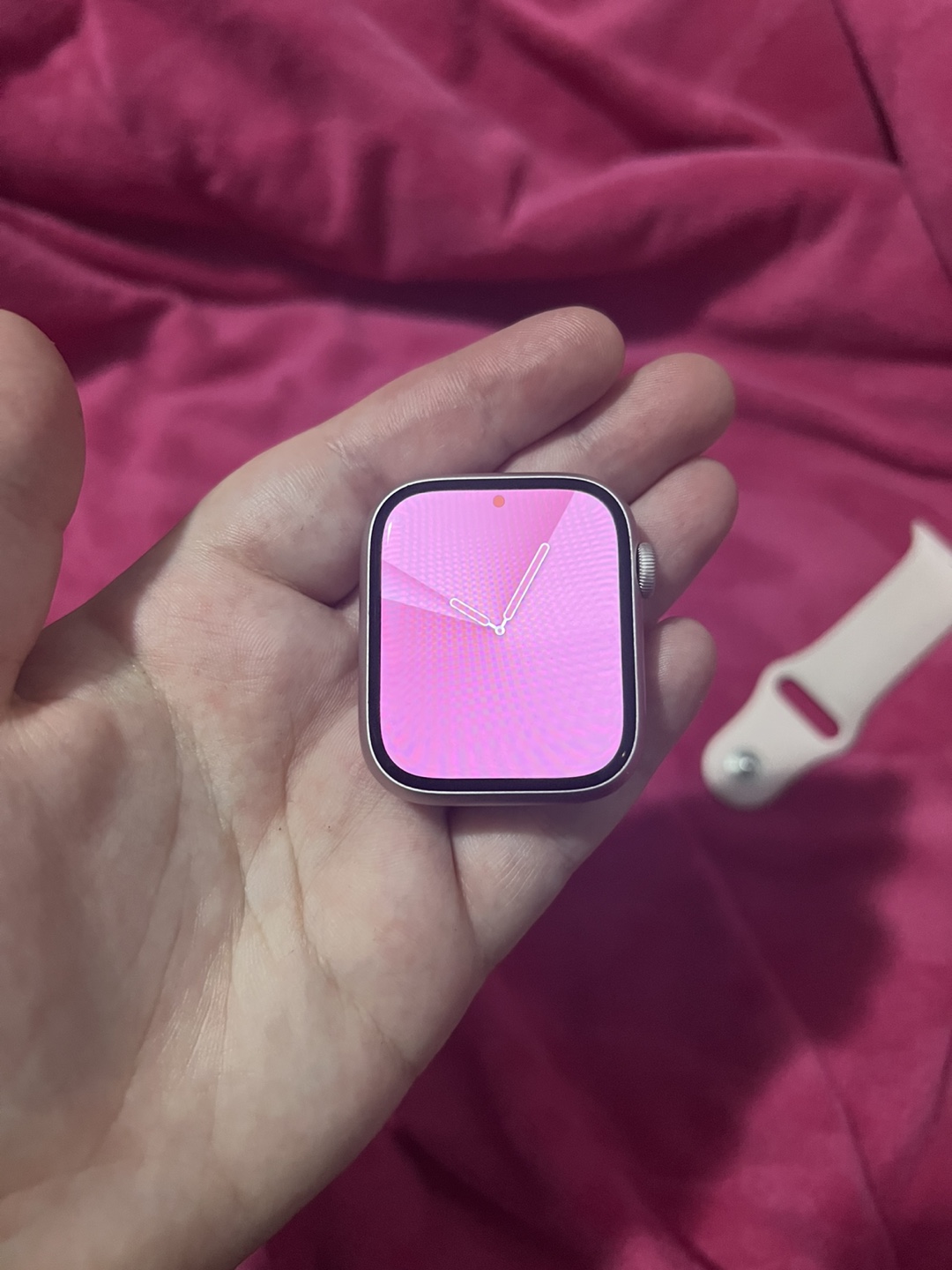 *LIKE NEW* LIGHT PINK Apple Watch Series 9 45mm GPS+Cellular - photo 3