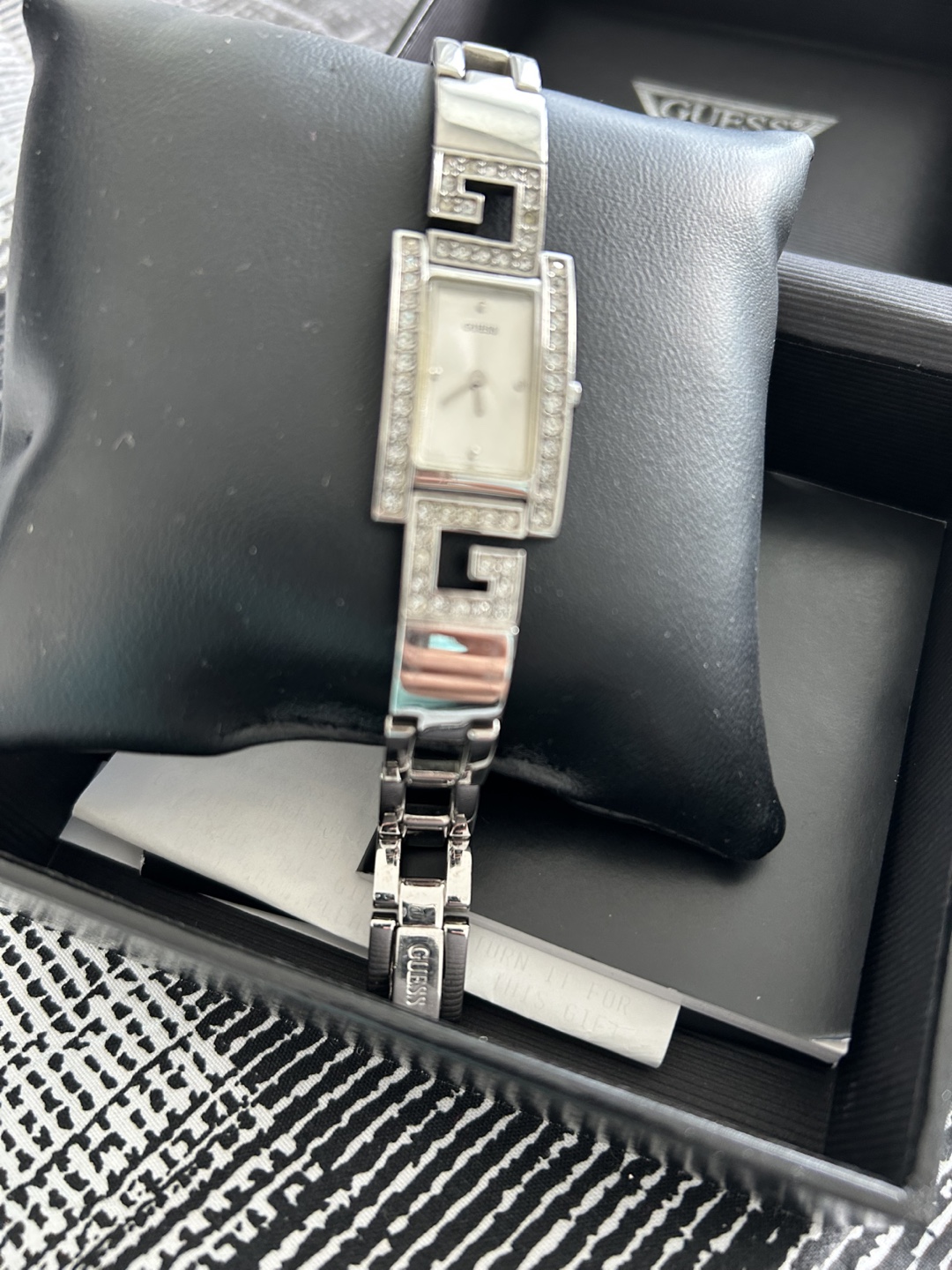 Guess Women's Silver-Tone Bracelet Watch