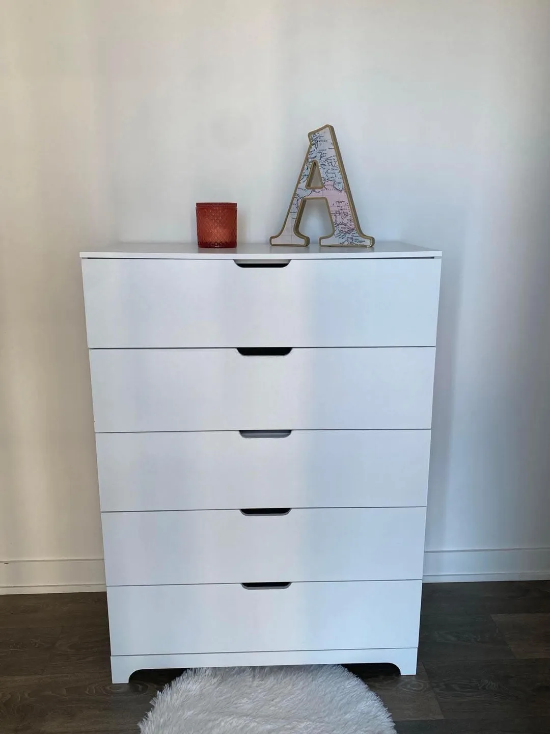 Brand New White 5 drawer dresser (Delivery Available) image indicator(3)
