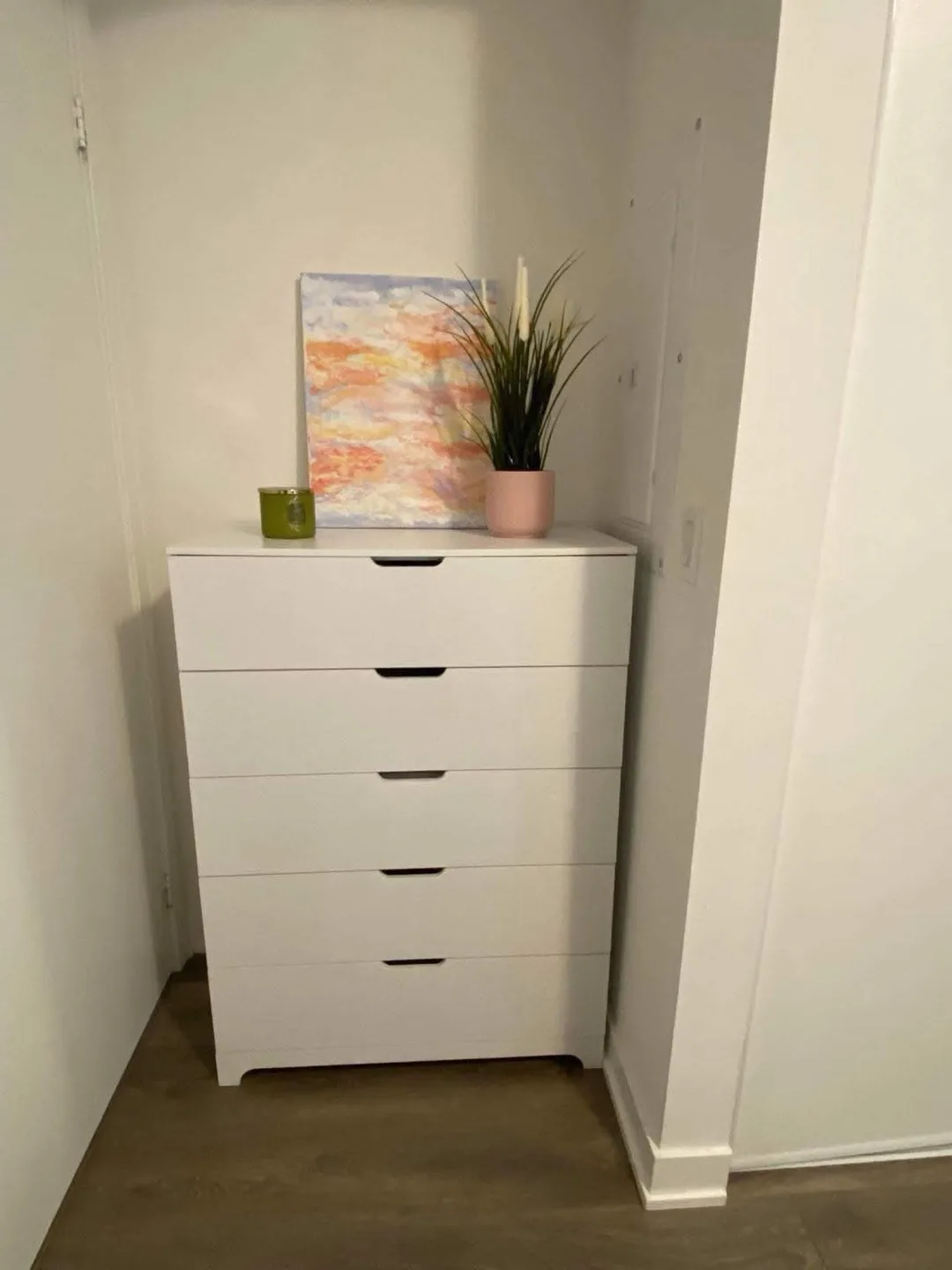 Brand New White 5 drawer dresser (Delivery Available) image indicator(9)