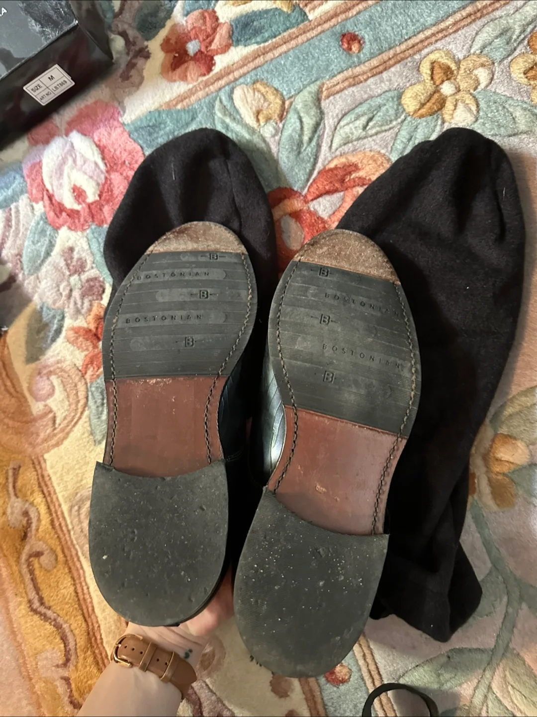 Bostonian Black Dress Shoes Size M8 image indicator(3)