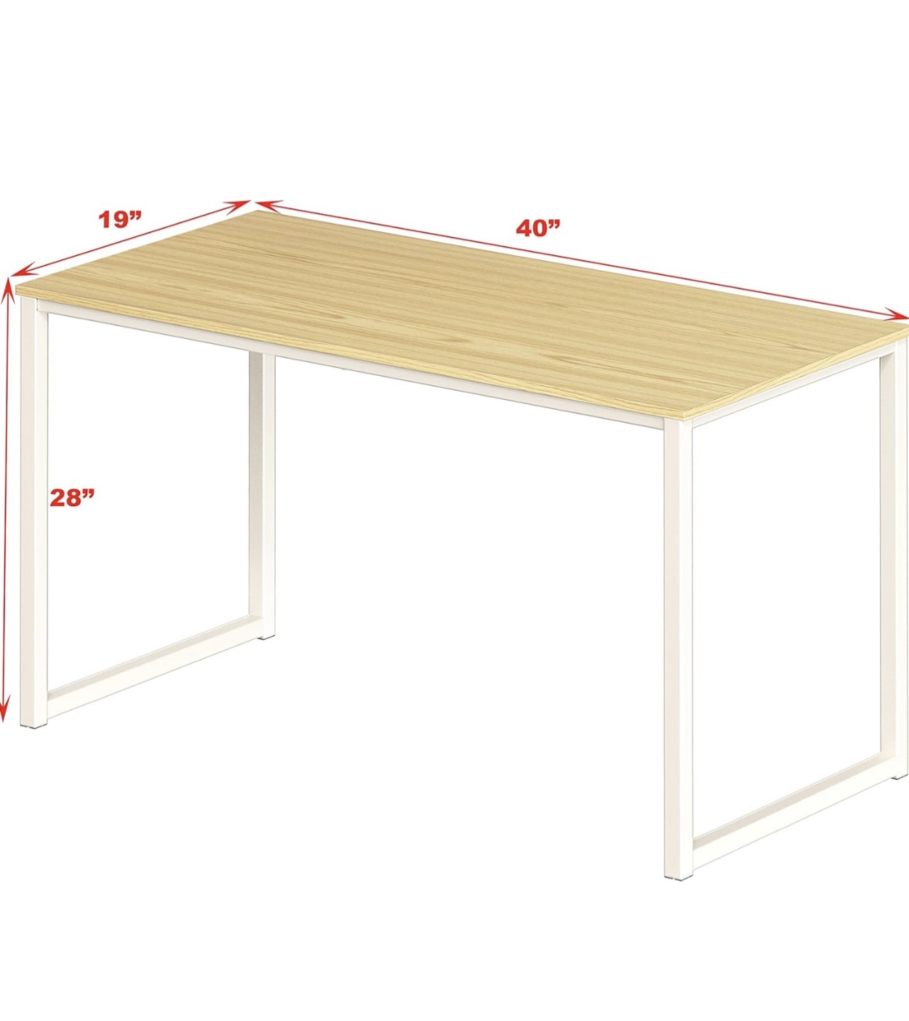 40" x 19" Rectangular Desk - photo 2