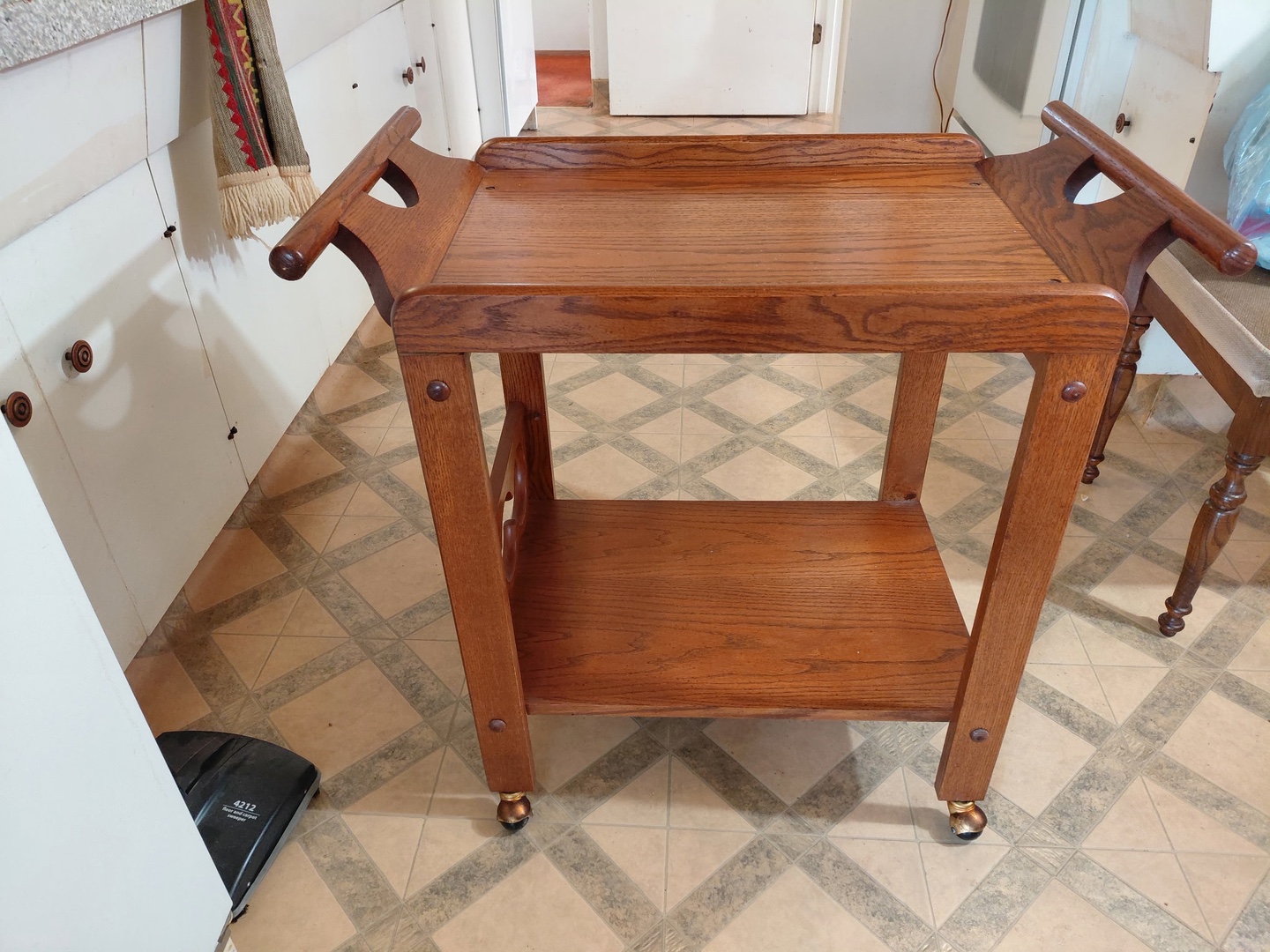 Wooden Serving Cart