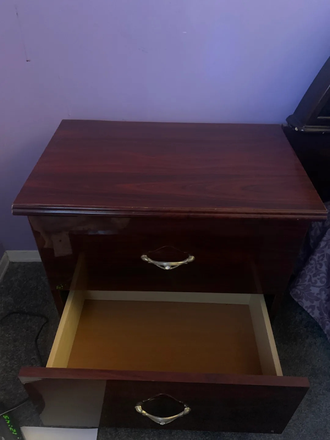 2 Identical Wooden 2-Drawer Nightstand image indicator(2)