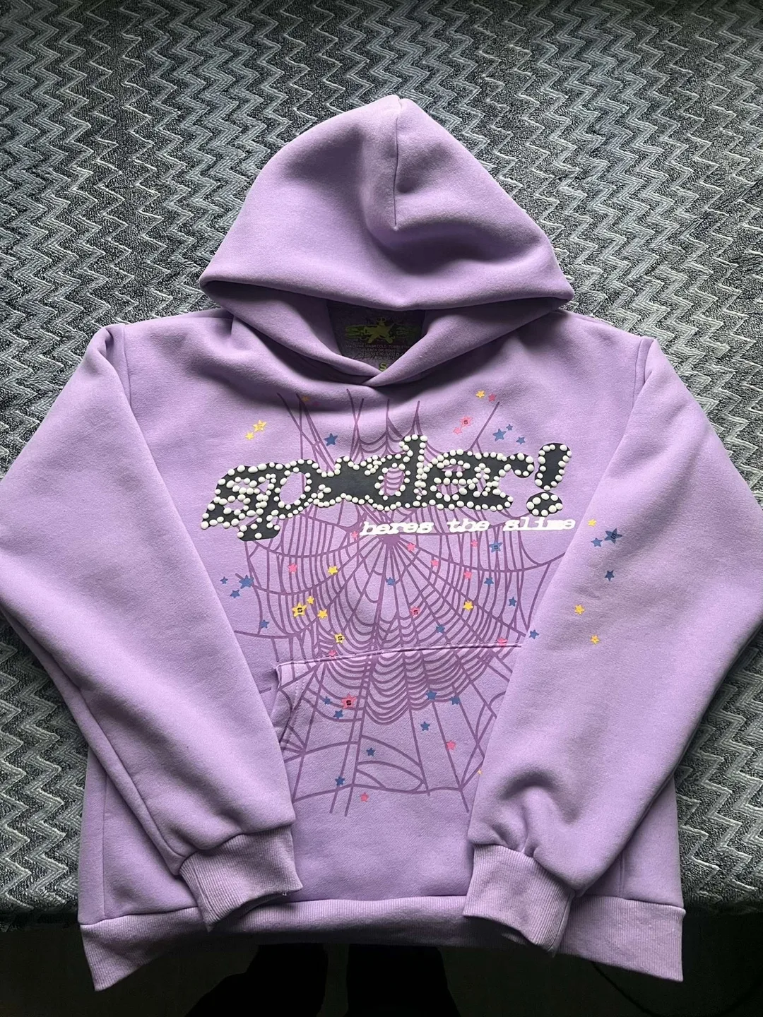 Sp5der Purple Hoodie thumbnail