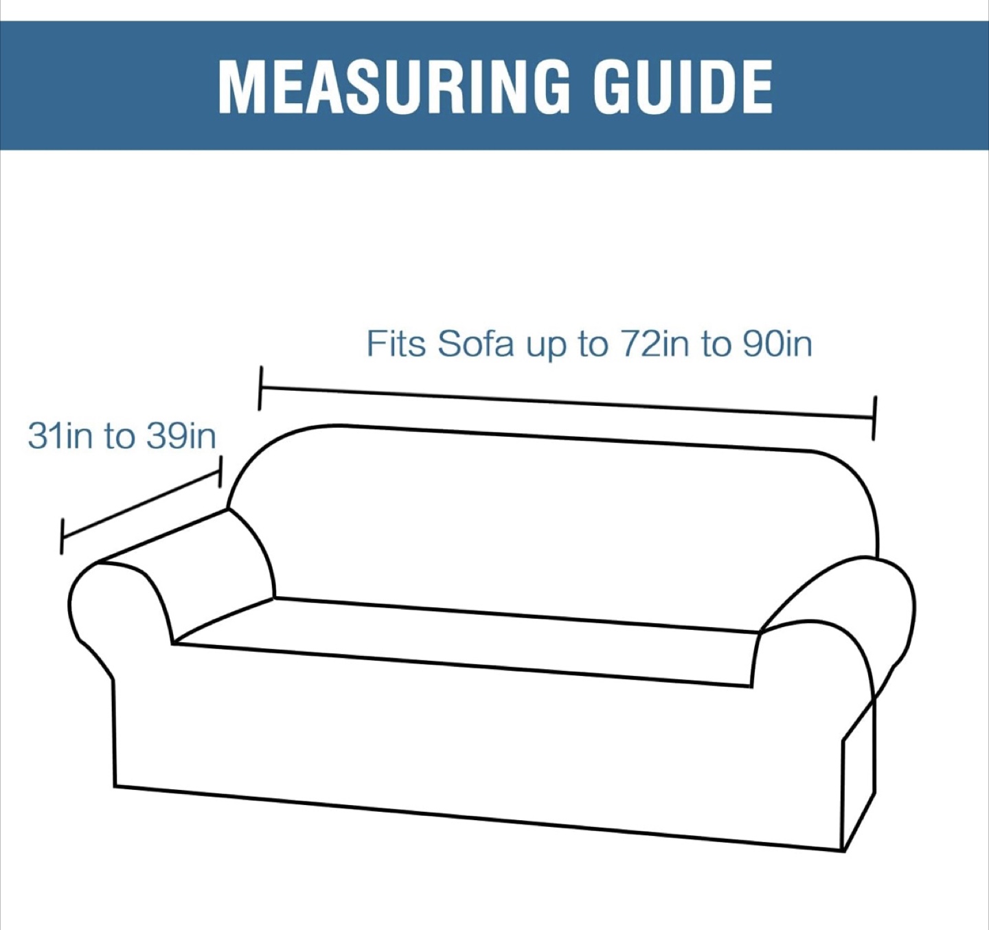 Tan Sofa Cover (72-90in) - photo 4