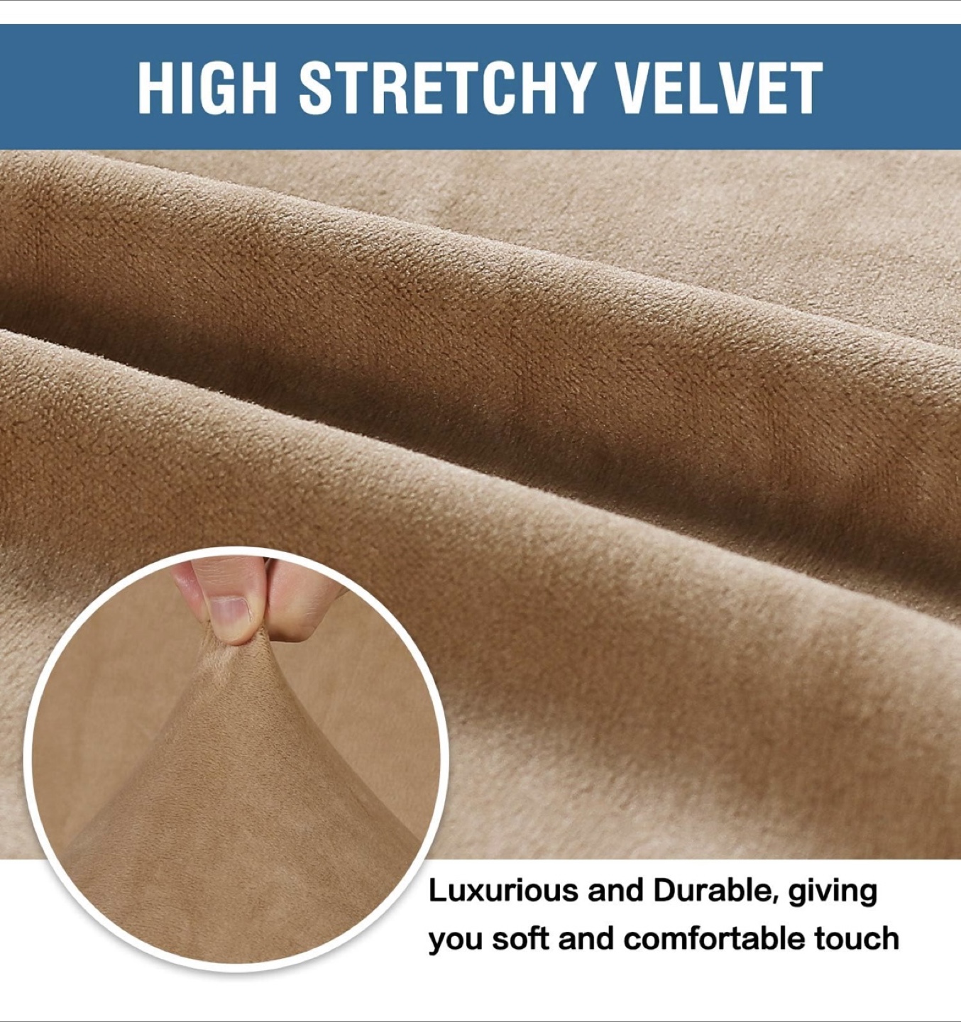 Tan Sofa Cover (72-90in) - photo 2