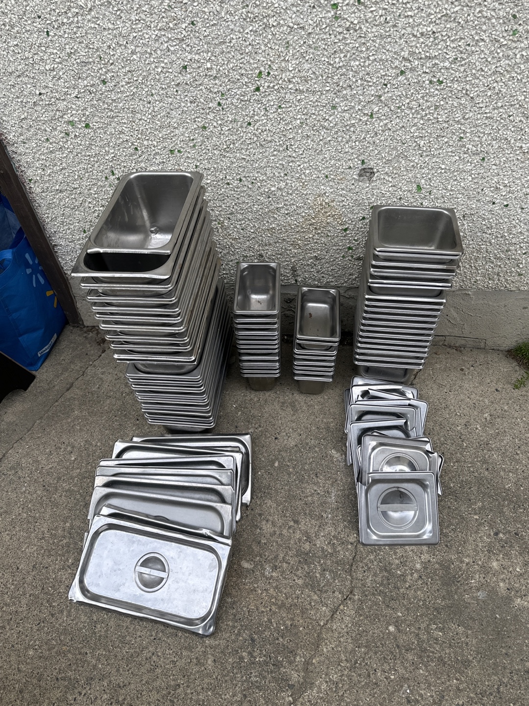 Stainless Steel Food Trays - Assorted Sizes