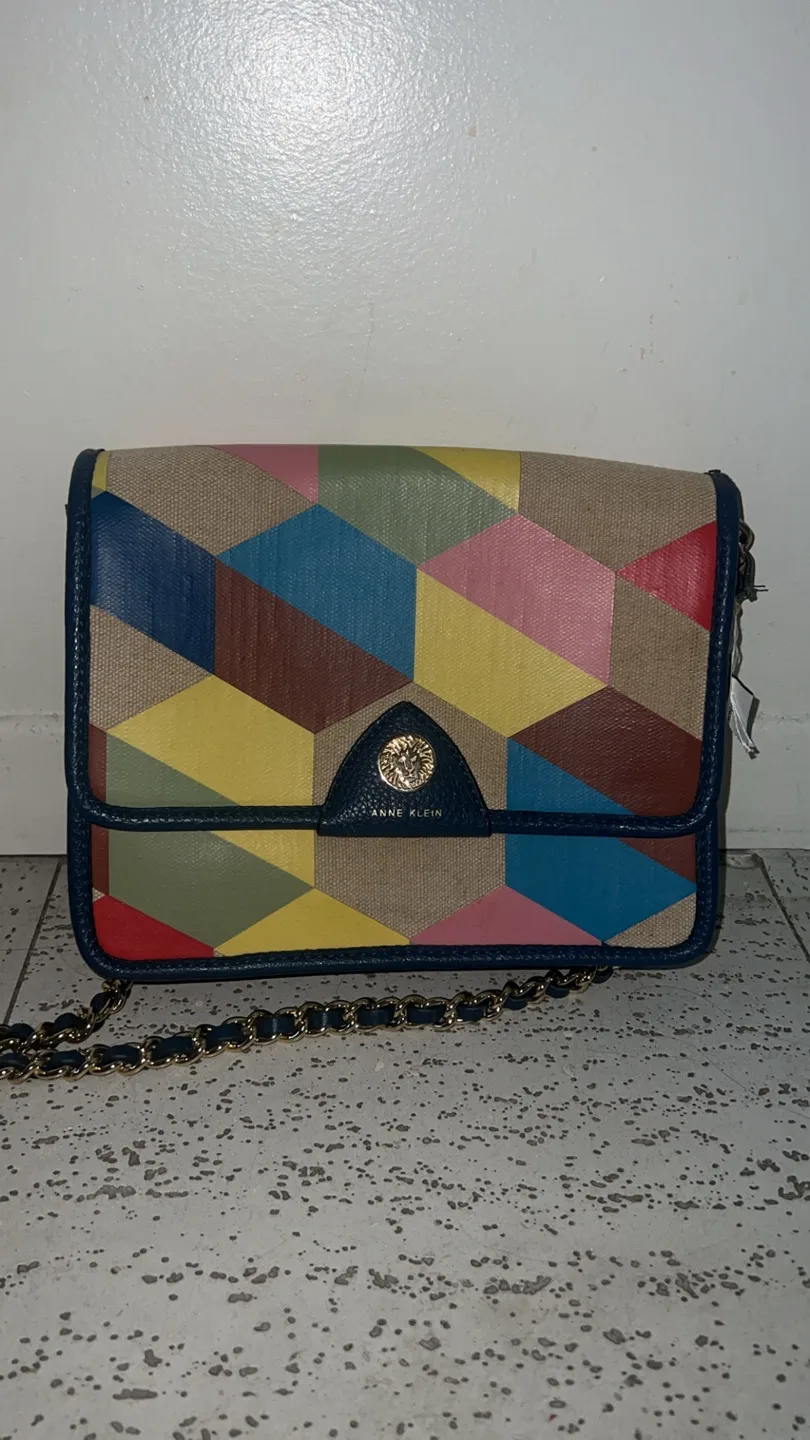 Anne Klein Crossbody Bag - Geometric Pattern thumbnail