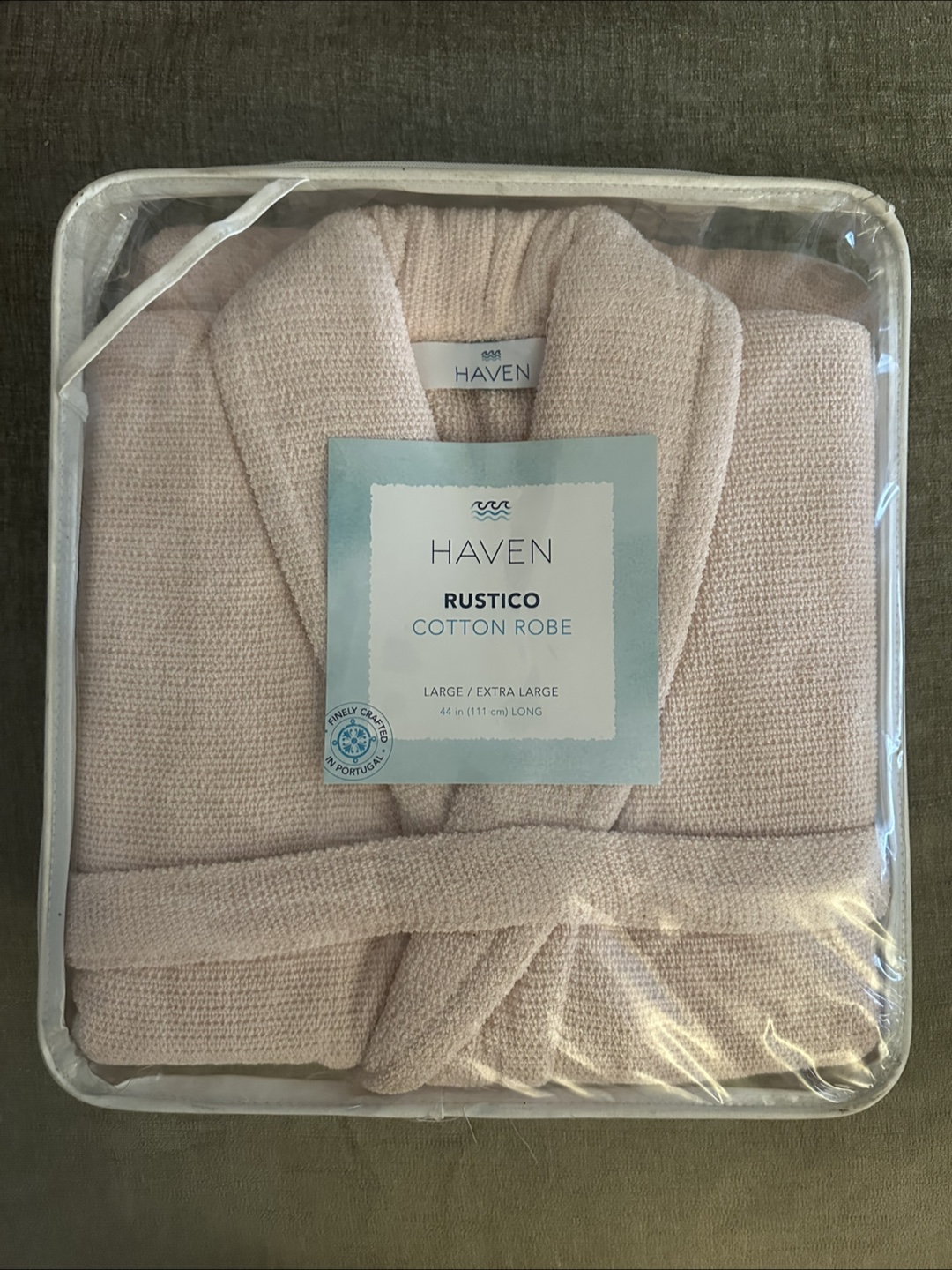 Haven Rustico Cotton Bath Robe L/XL - NEW