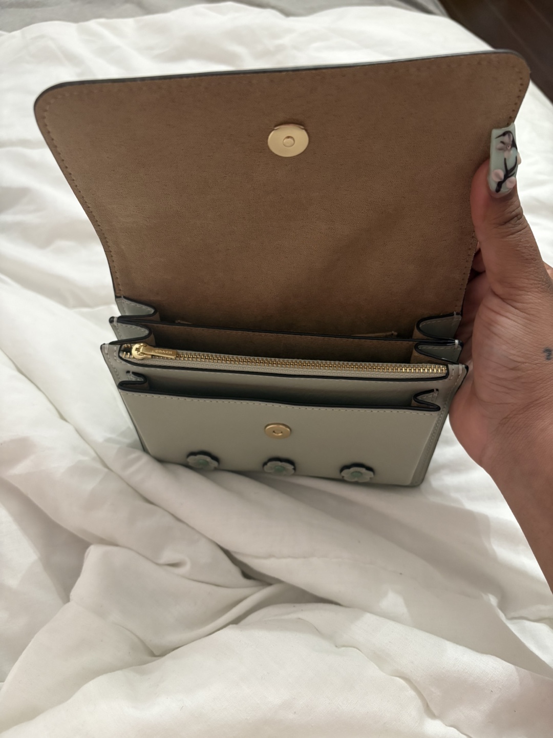 Coach Flower Appliqué Leather Crossbody Bag - photo 3