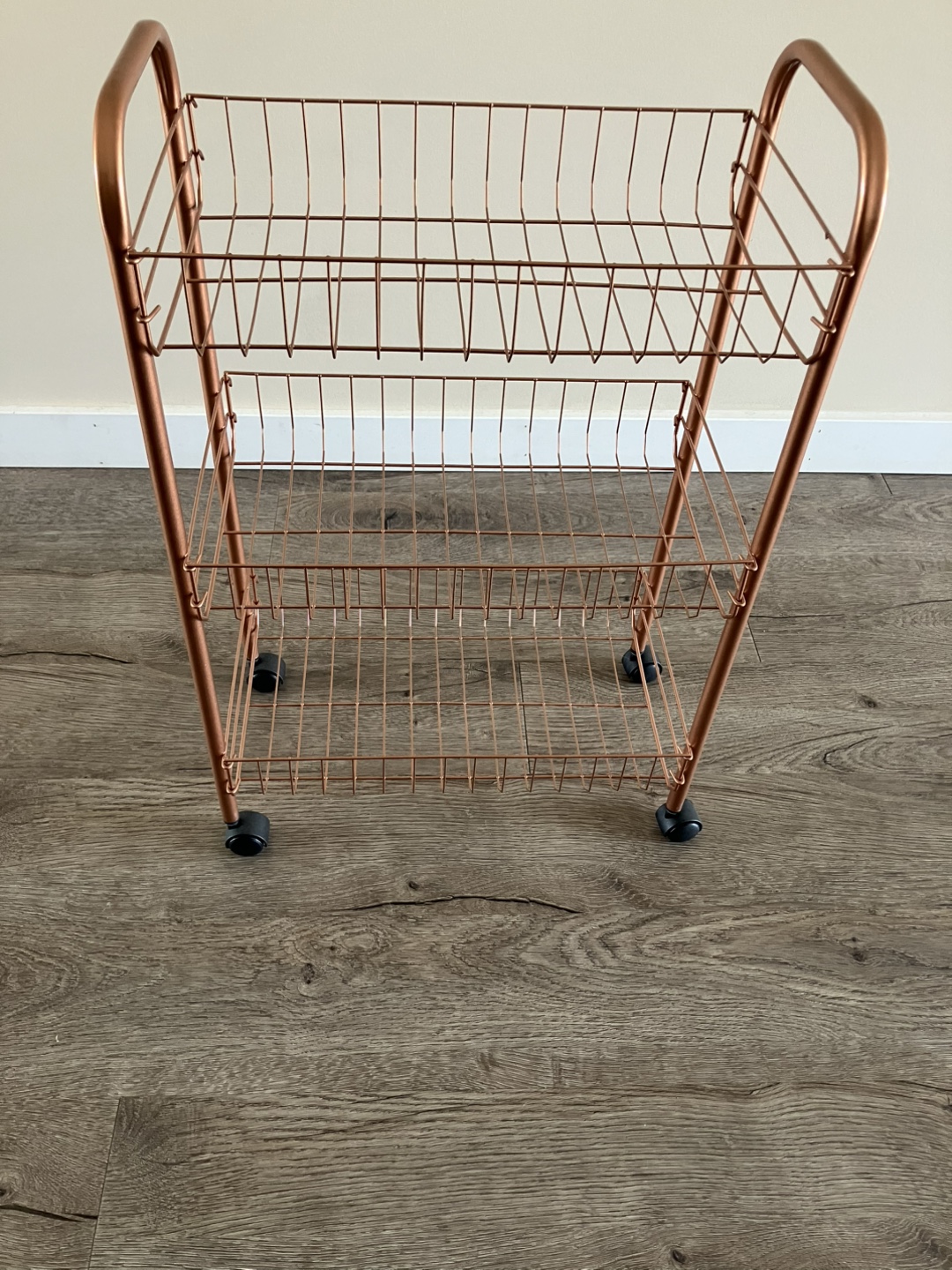 Rolling Storage Cart, Copper Colour
