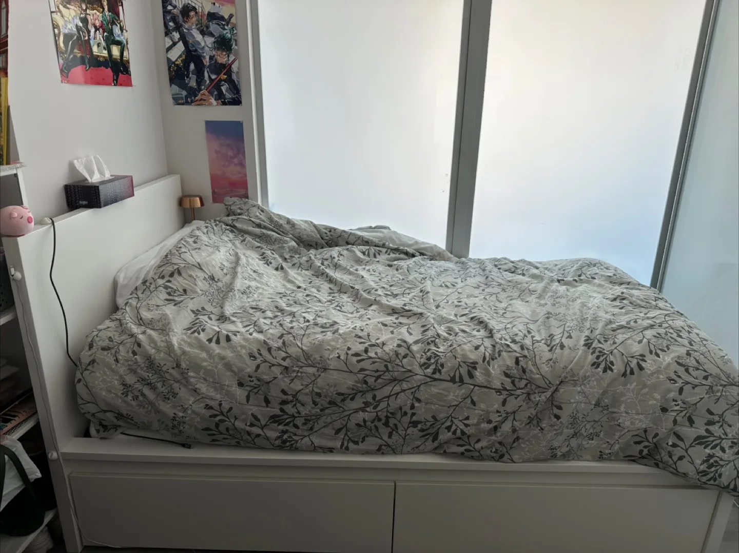 ‼️PICKUP TODAY/TMR‼️IKEA Twin Bed Frame + Storage + Mattresses thumbnail