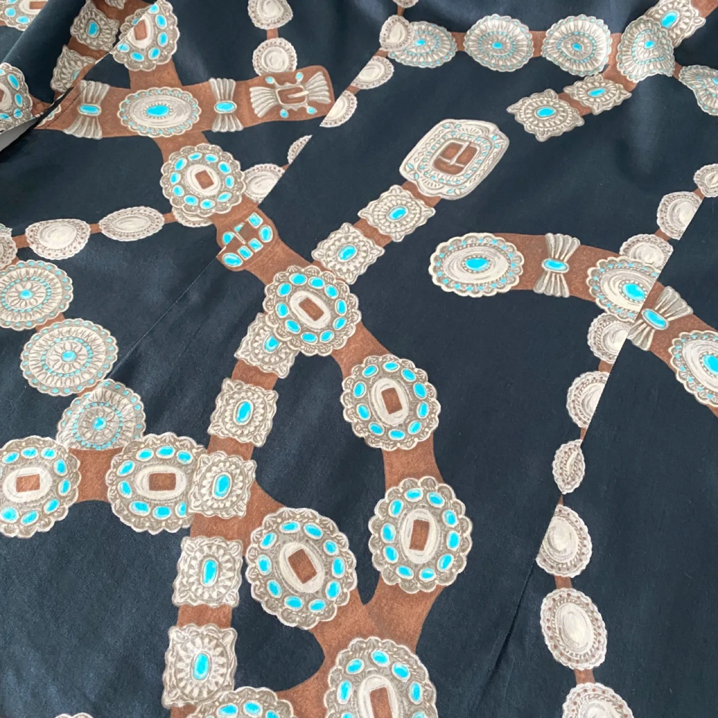 Ralph Lauren 100% Cotton Button-Up Shirt w/ Belt Print image indicator(5)