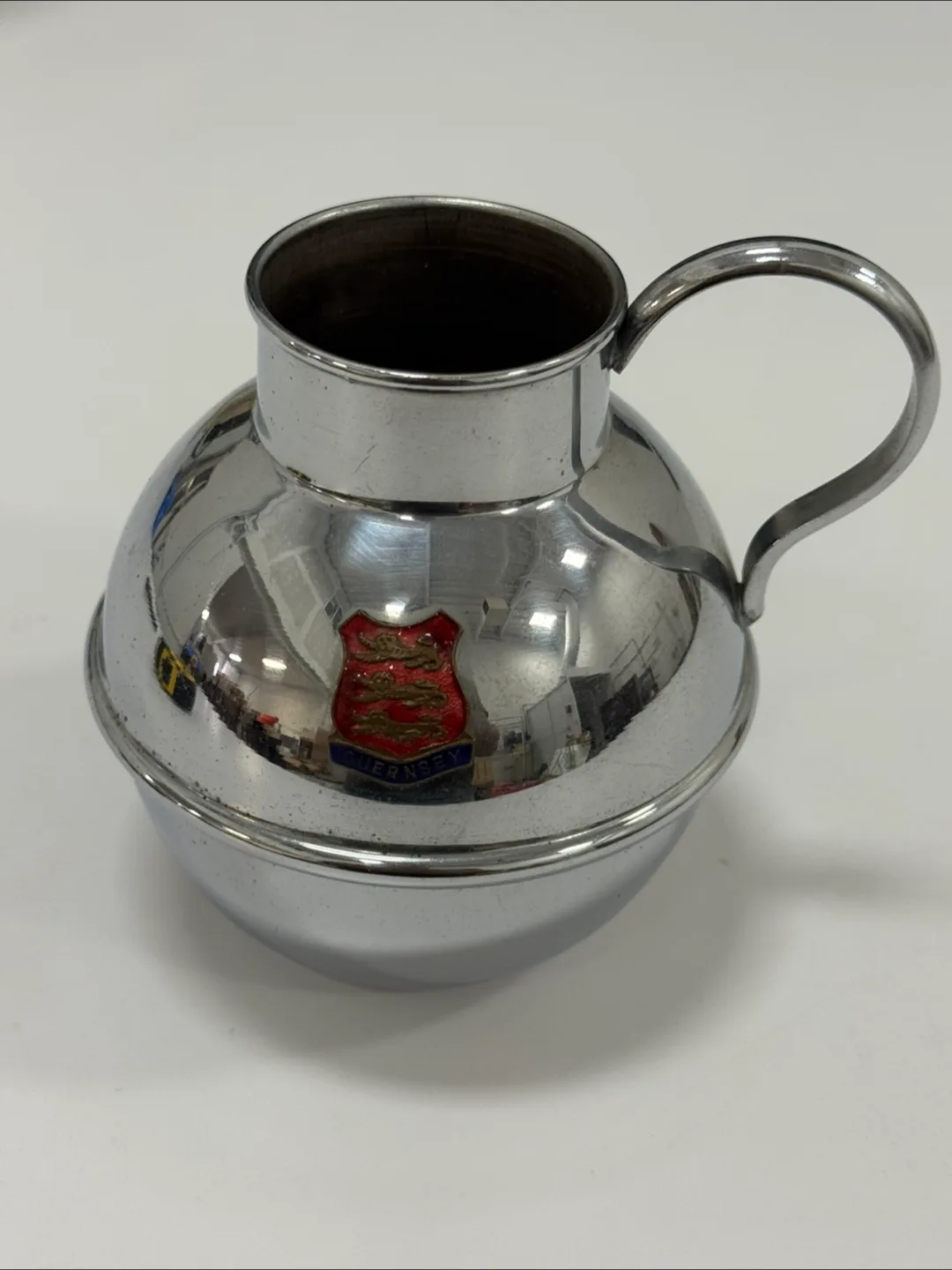 Vintage Guernsey Chrome Spherical Jug thumbnail