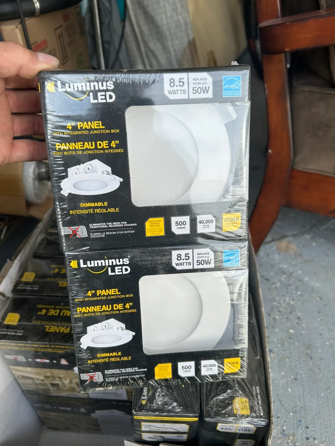 Luminous LED 4" Panel Lights - New in Box