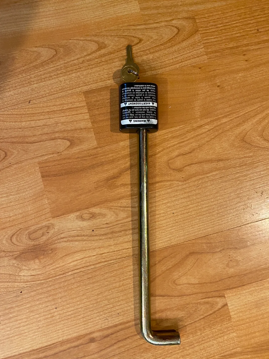 Trailer Hitch Lock with Keys, king pin lock image indicator(2)