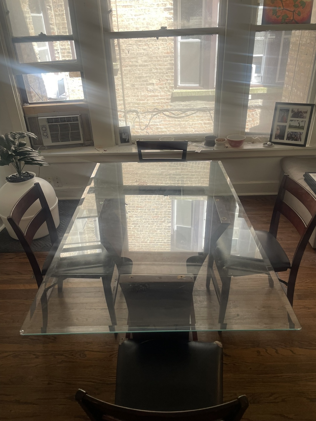 Glass Top Dining Table with 4 Chairs - photo 3