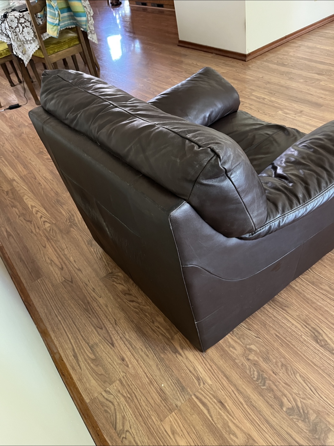 Leather Armchair - Brown (IKEA Carib P2) - photo 4