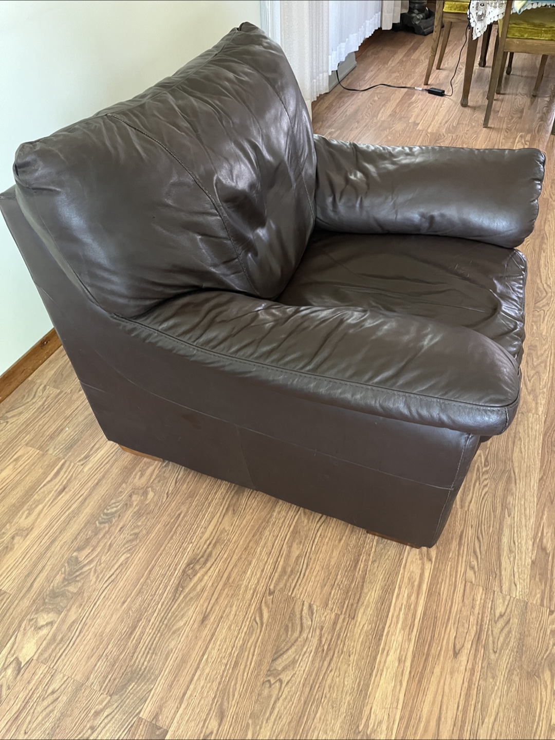 Leather Armchair - Brown (IKEA Carib P2) - photo 3