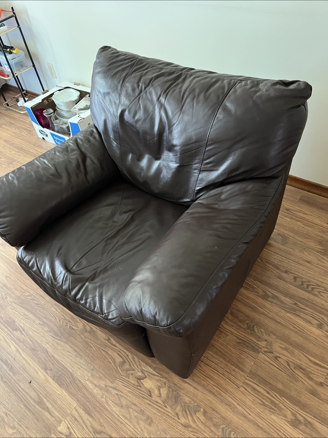 Leather Armchair - Brown (IKEA Carib P2) - photo 2