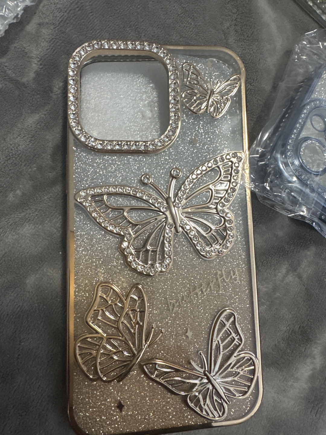 Butterfly Rhinestone Phone Case